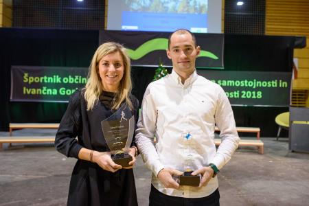 Športnika občine za leto 2018 sta postala Barbara Trunkelj in Simon Stopar
